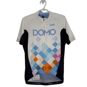 DNA Cycling Domo Jersey Mens XL White NWT Bioceramic Made in Italy Short Sleeve
